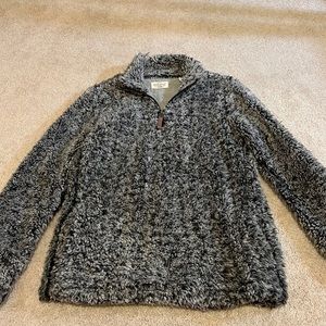 A warm fluffy sweater to wear in cold weather